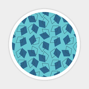 Blue Diamond Seamless Pattern 018#002 Magnet